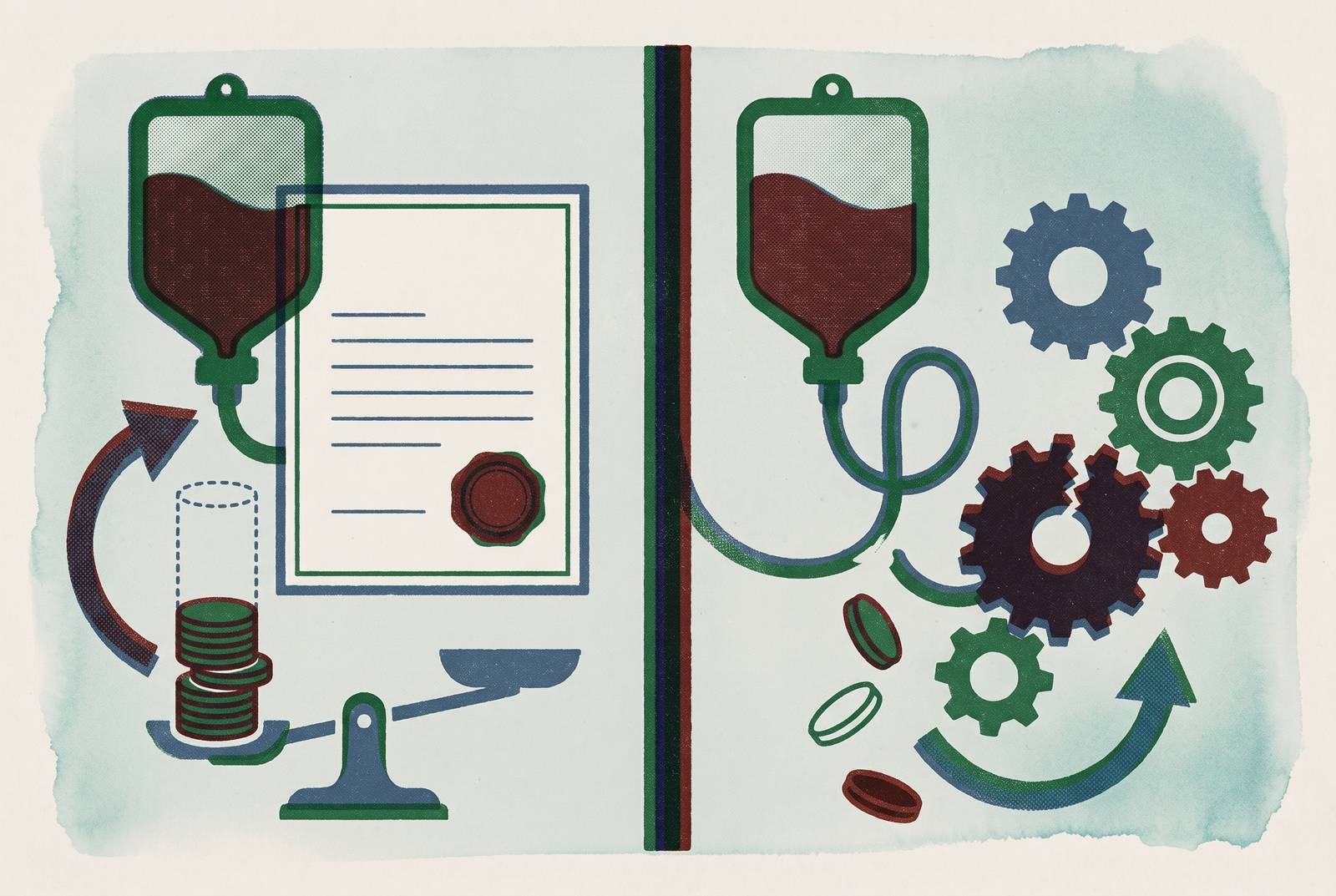 Cover illustration for “Contractual Versus Operational Underpayments in Infusion Billing and Why Recovery Tactics Differ”