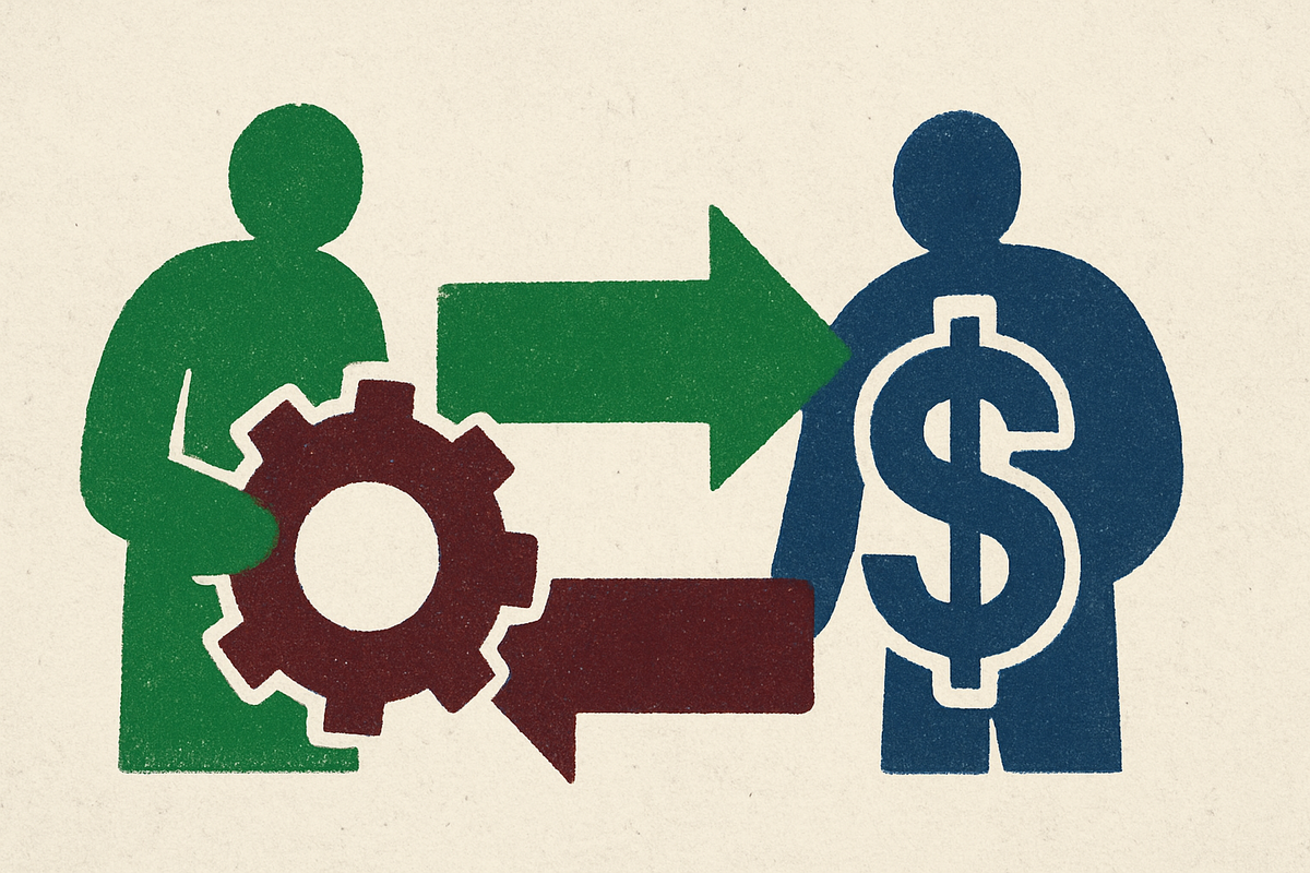 Cover illustration for “Outsourcing vs In-House Revenue Cycle Operations”