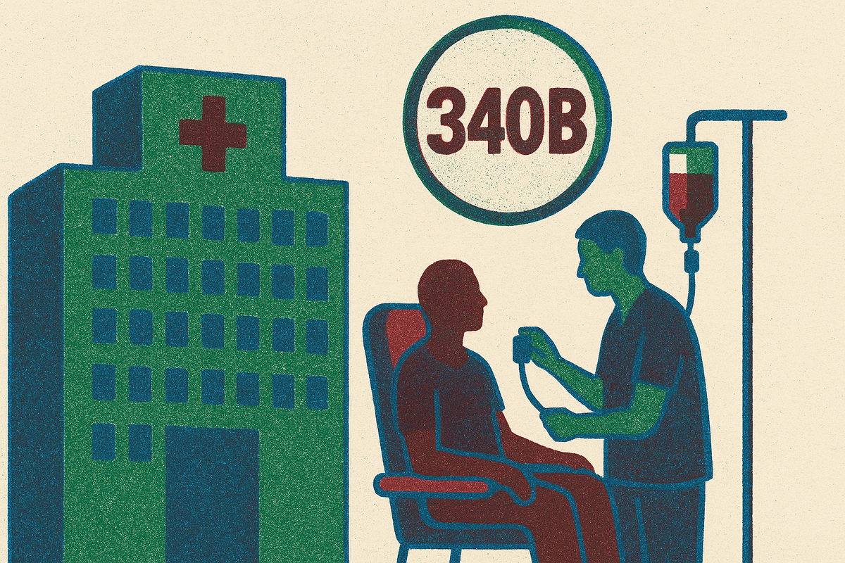 Cover illustration for “340B Program Eligibility and Infusion Provider Participation”