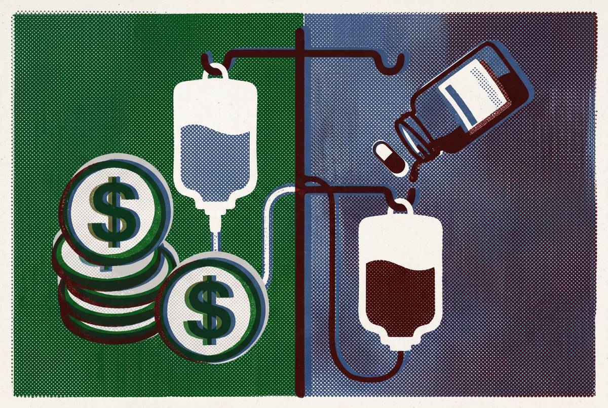 Cover illustration for “Buy-and-Bill vs Specialty Pharmacy for Infusion Practices”