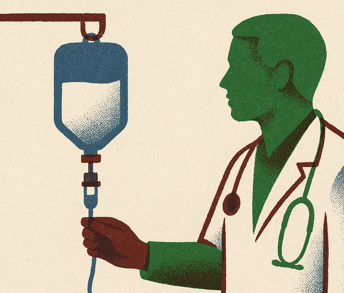 Cover illustration for “Buy-and-Bill Model Explained for Infusion Providers”