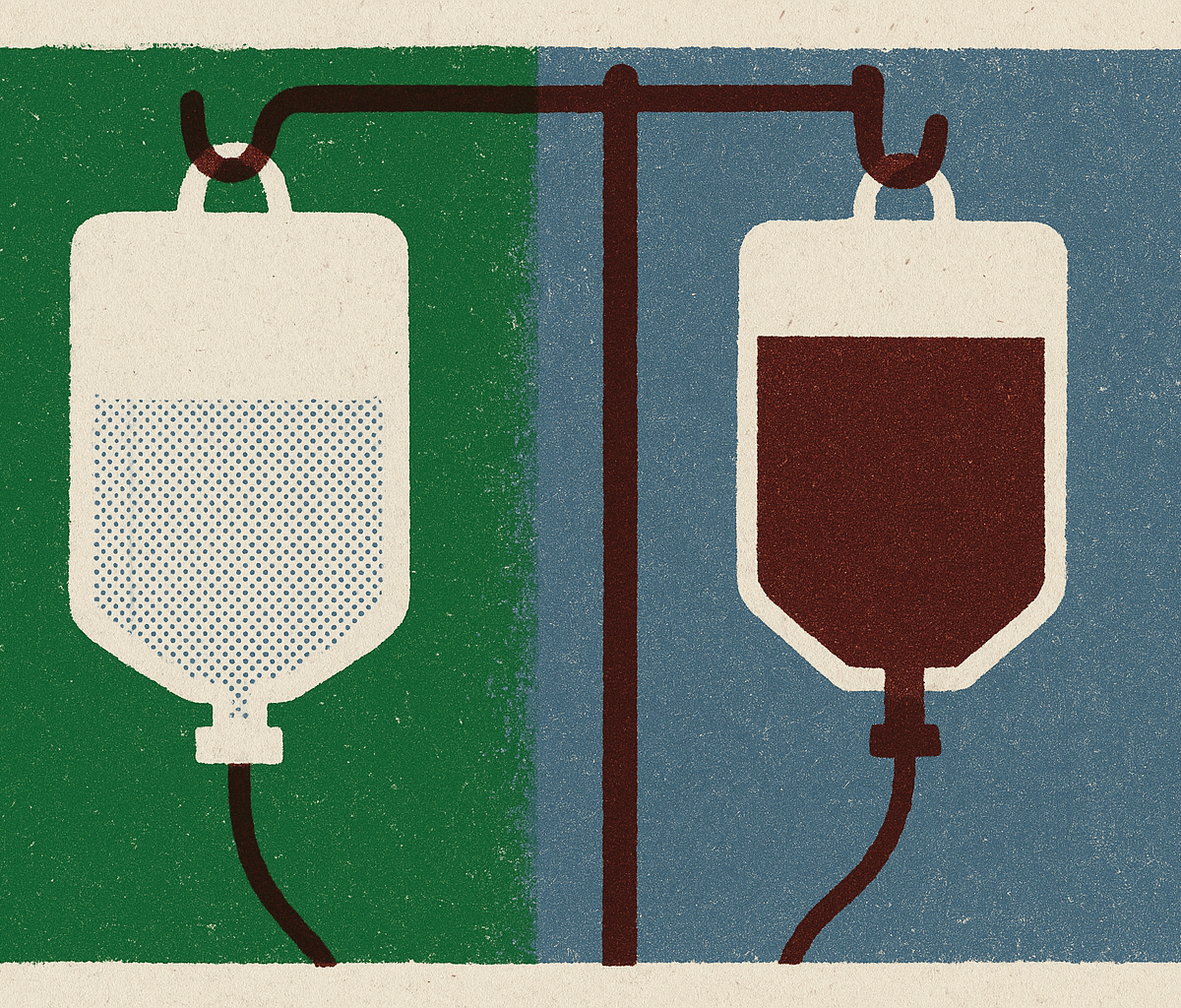 Cover illustration for “White Bagging vs Brown Bagging in Infusion Therapy”