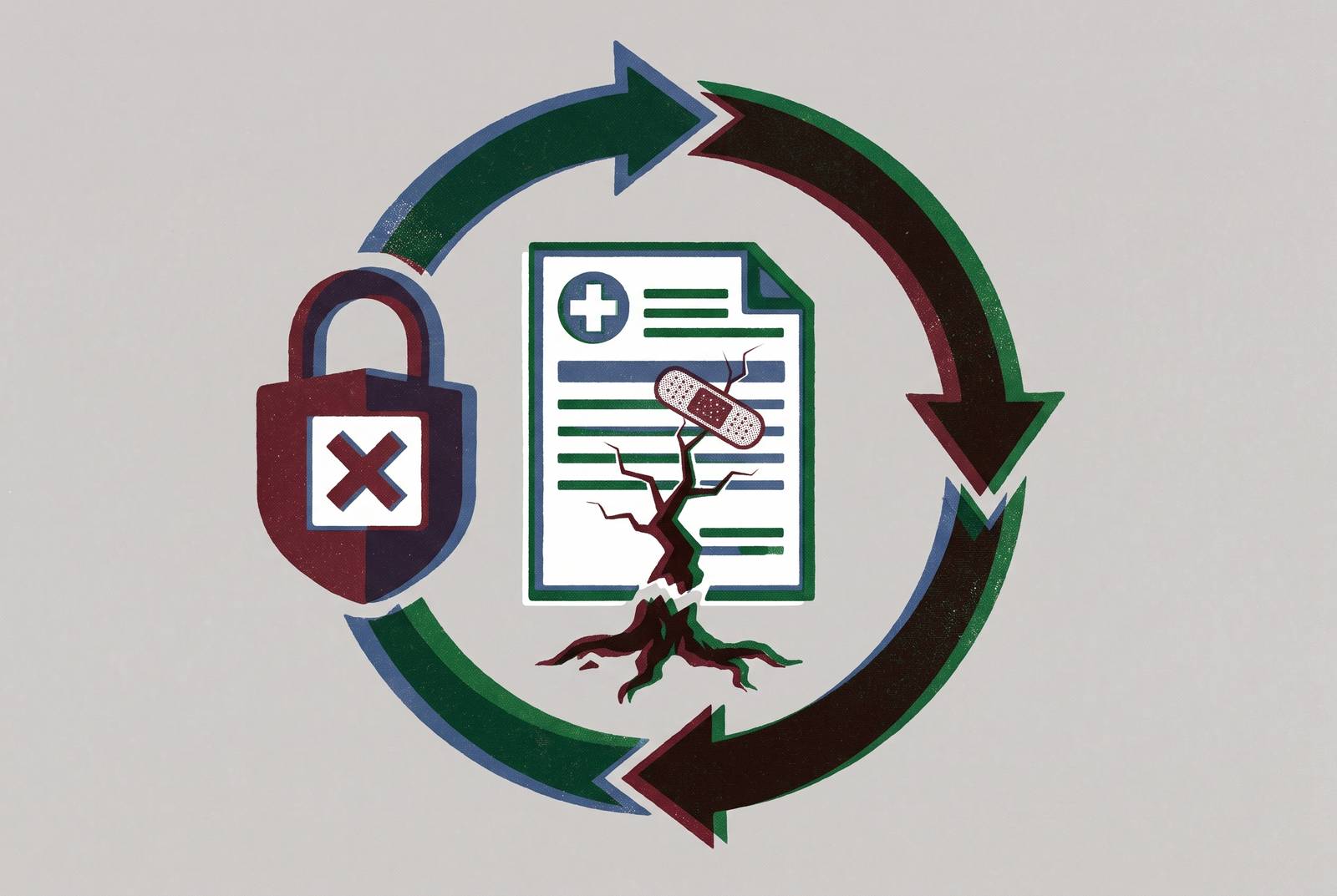 Cover illustration for “When Your Denial Fix Addresses the Symptom but Leaves the Root Cause Billing the Payer Again”