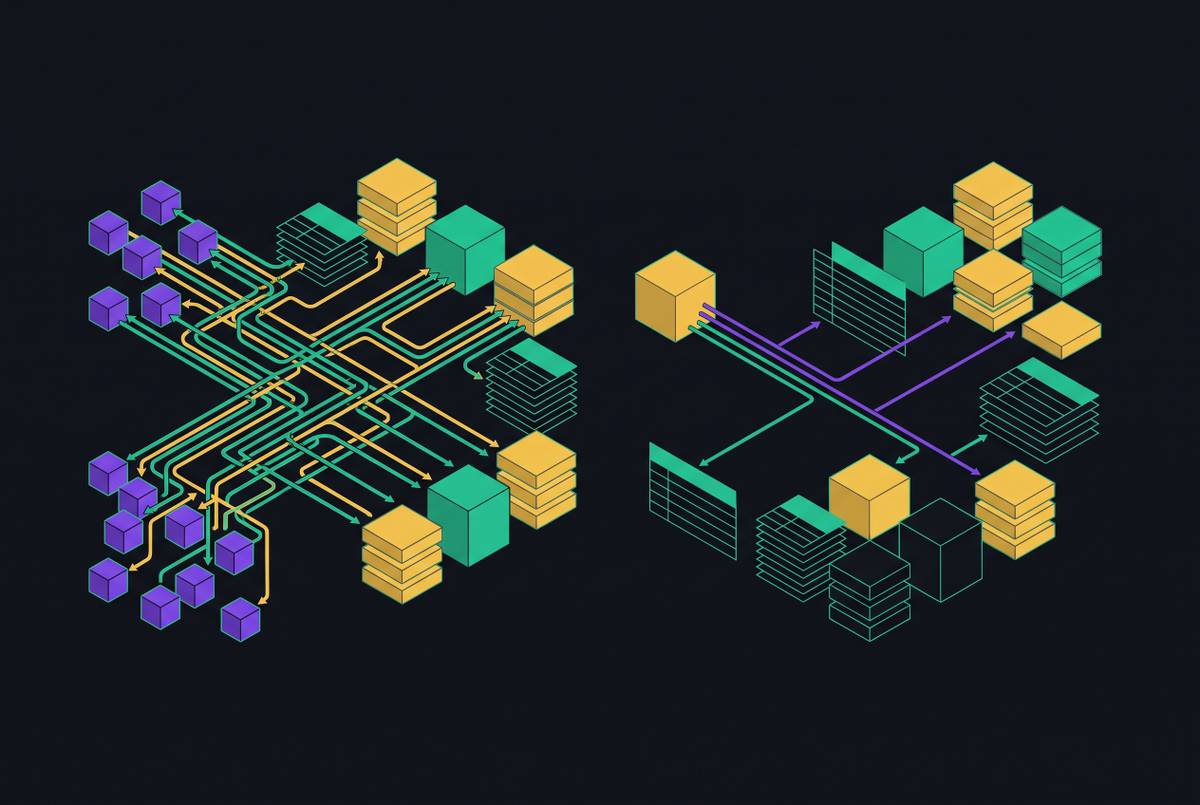 Cover illustration for “Agentic Query Patterns vs Human Query Patterns”