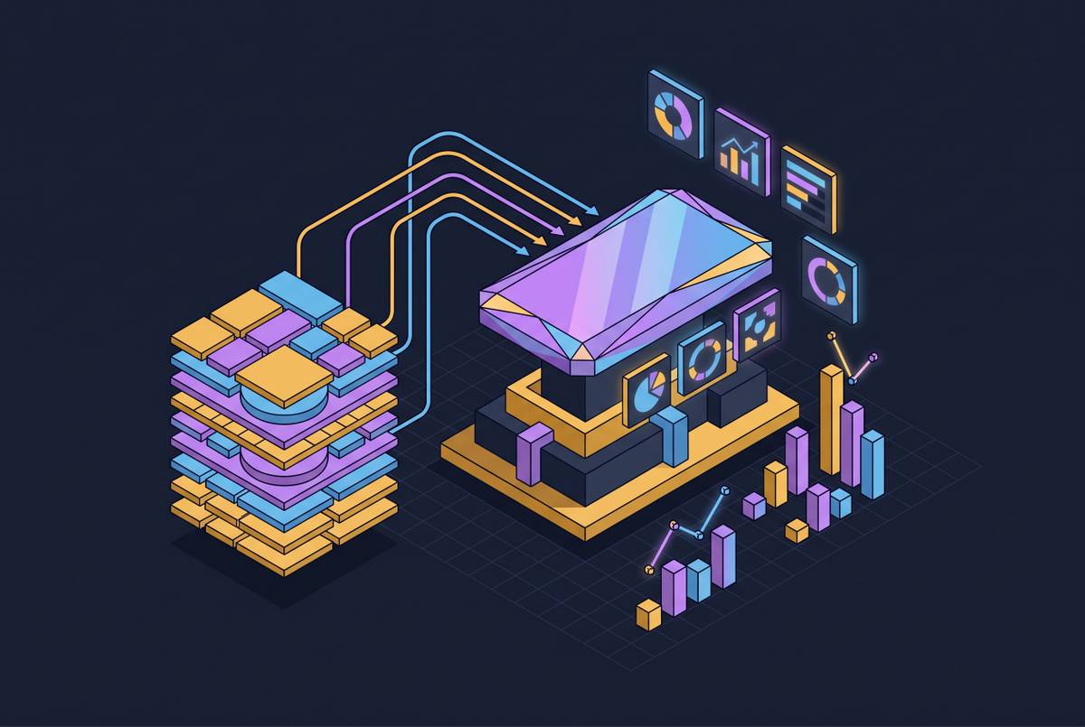 Cover illustration for “Materialized Views in Supabase for Pre-Calculated Metrics”