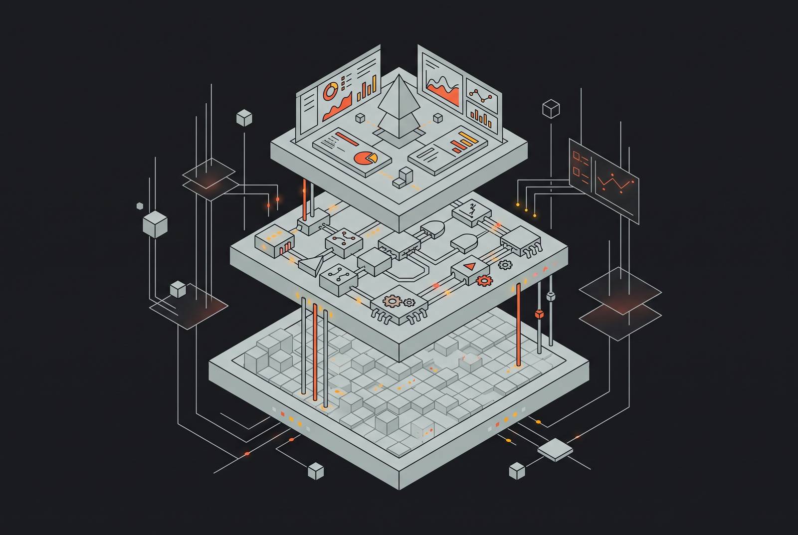 Cover illustration for “When the Three-Layer Analytics Stack Was Actually Correct”