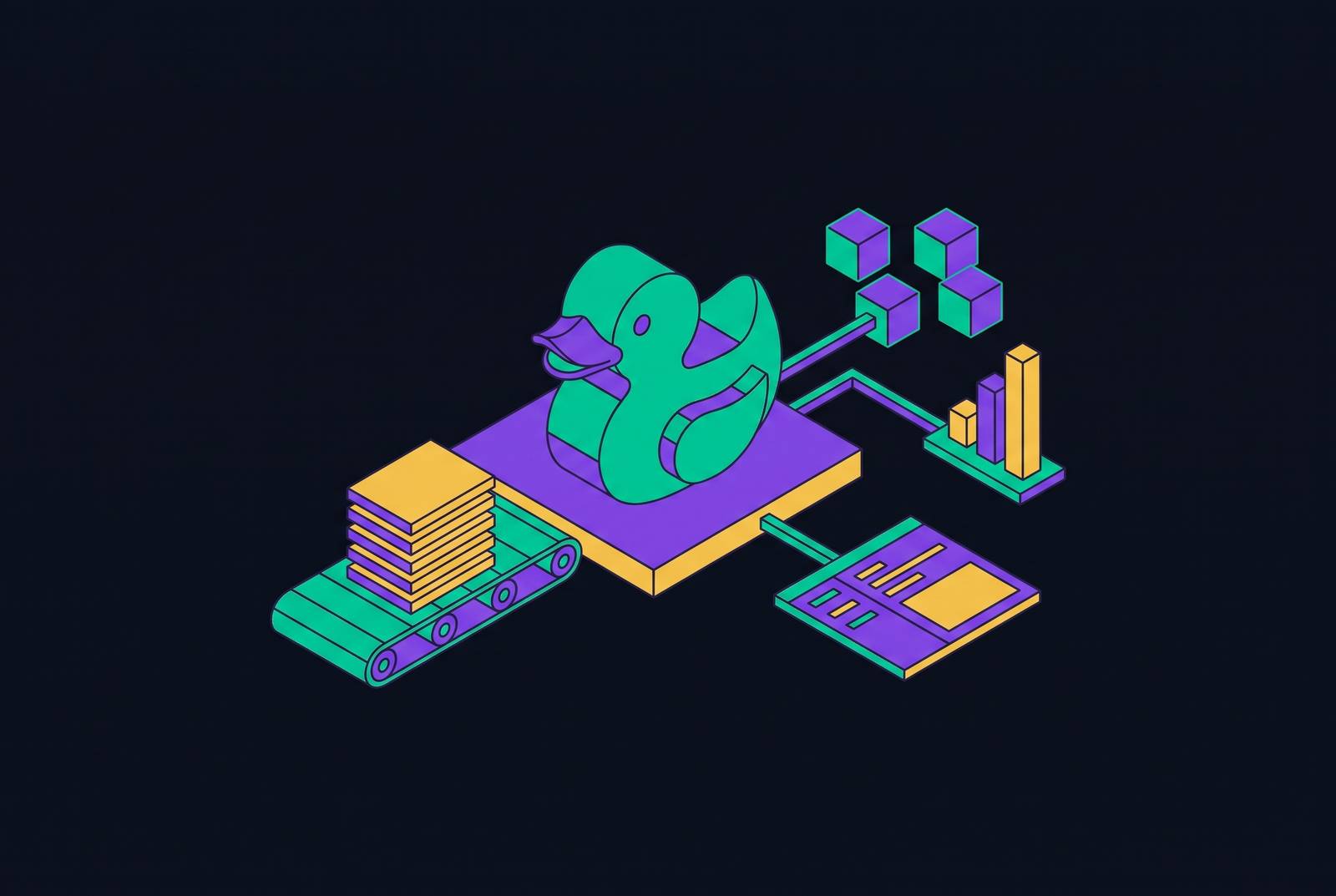 Cover illustration for “DuckDB and Parquet as the Agent Query Layer”