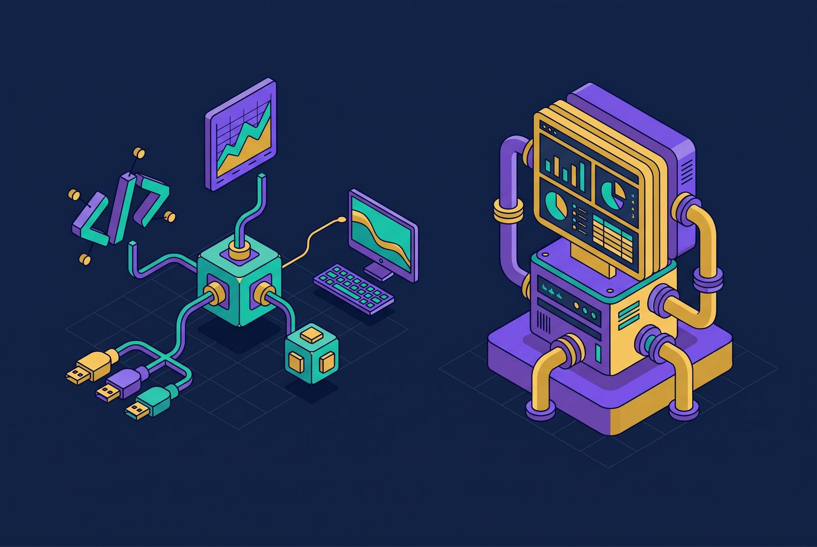Cover illustration for “Headless Analytics vs Traditional BI Tools for Developer Teams”