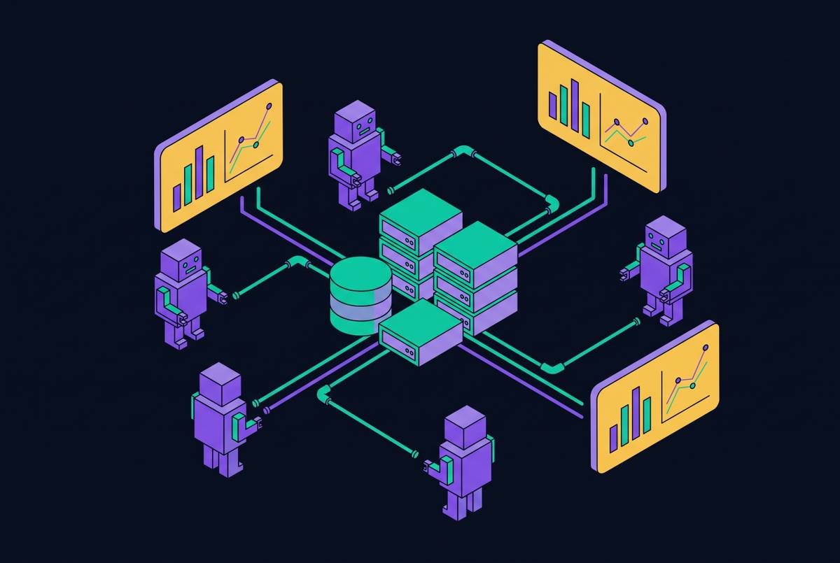 Cover illustration for “MCP Servers as the Data Interface for AI Agents”