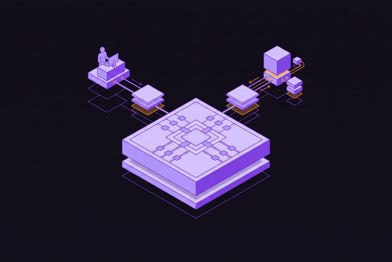 Cover illustration for “Designing a Shared Data Layer for Human and Agent Consumers”
