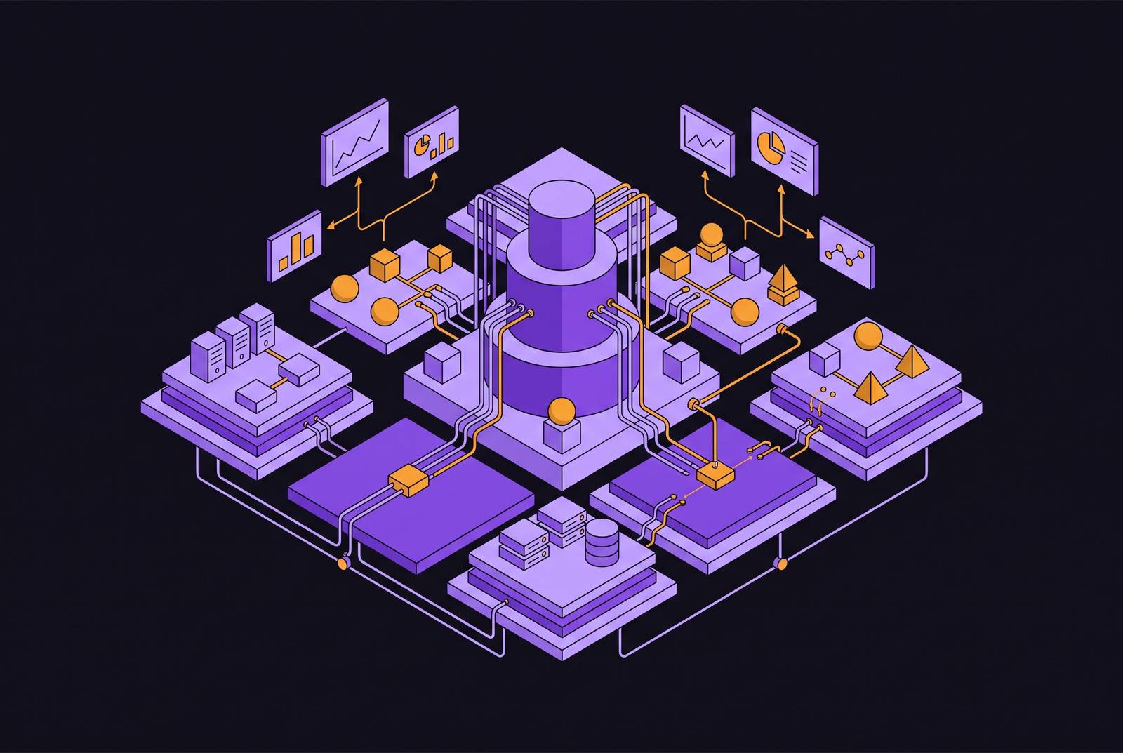 Cover illustration for “Operational Analytics Architecture for AI-Native Startups”