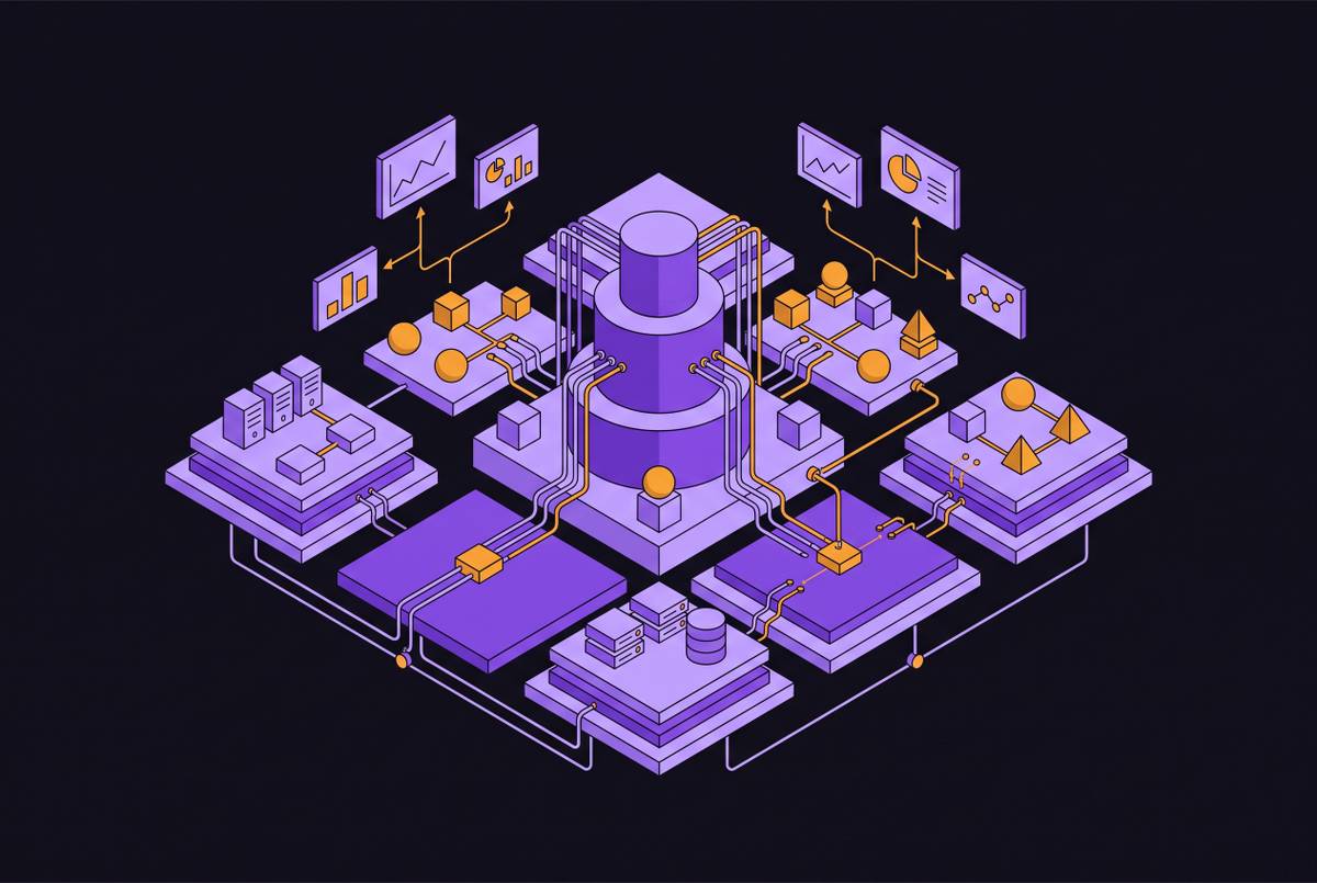 Cover illustration for “Operational Analytics Architecture for AI-Native Startups”