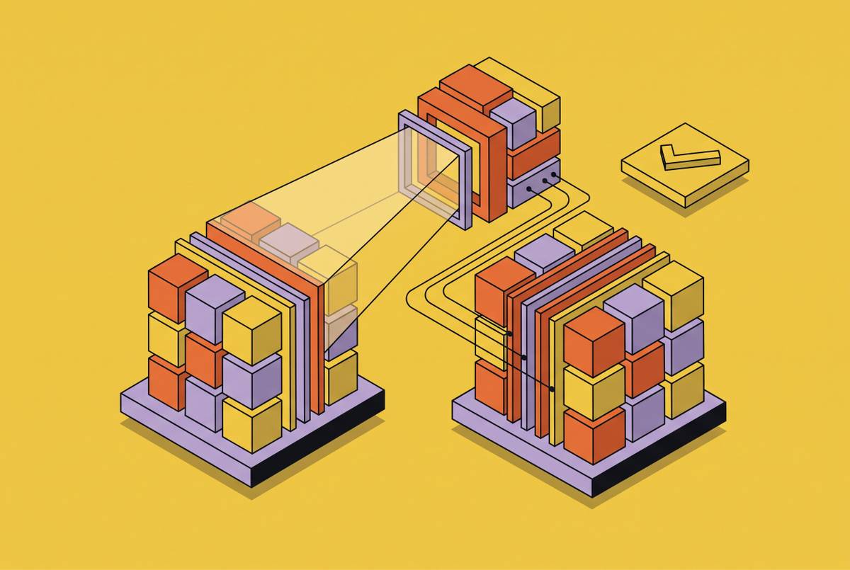 Cover illustration for “Nix Build Reproducibility Verification With Diffoscope”