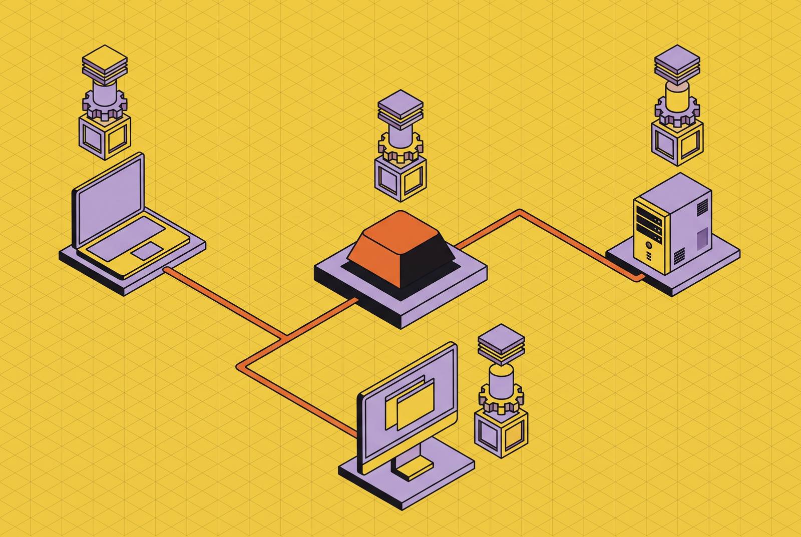 Cover illustration for “One Nix Command That Activates a Full Dev Environment on macOS Linux and WSL2”