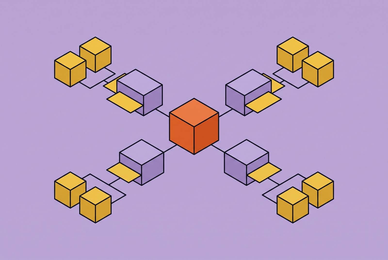 Cover illustration for “Nix Remote Builds for Architecture-Consistent Hermetic Outputs”