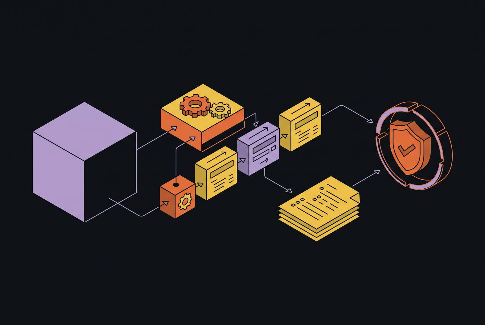 Cover illustration for “Automating SBOM Generation in GitHub Actions With Nix Flakes”