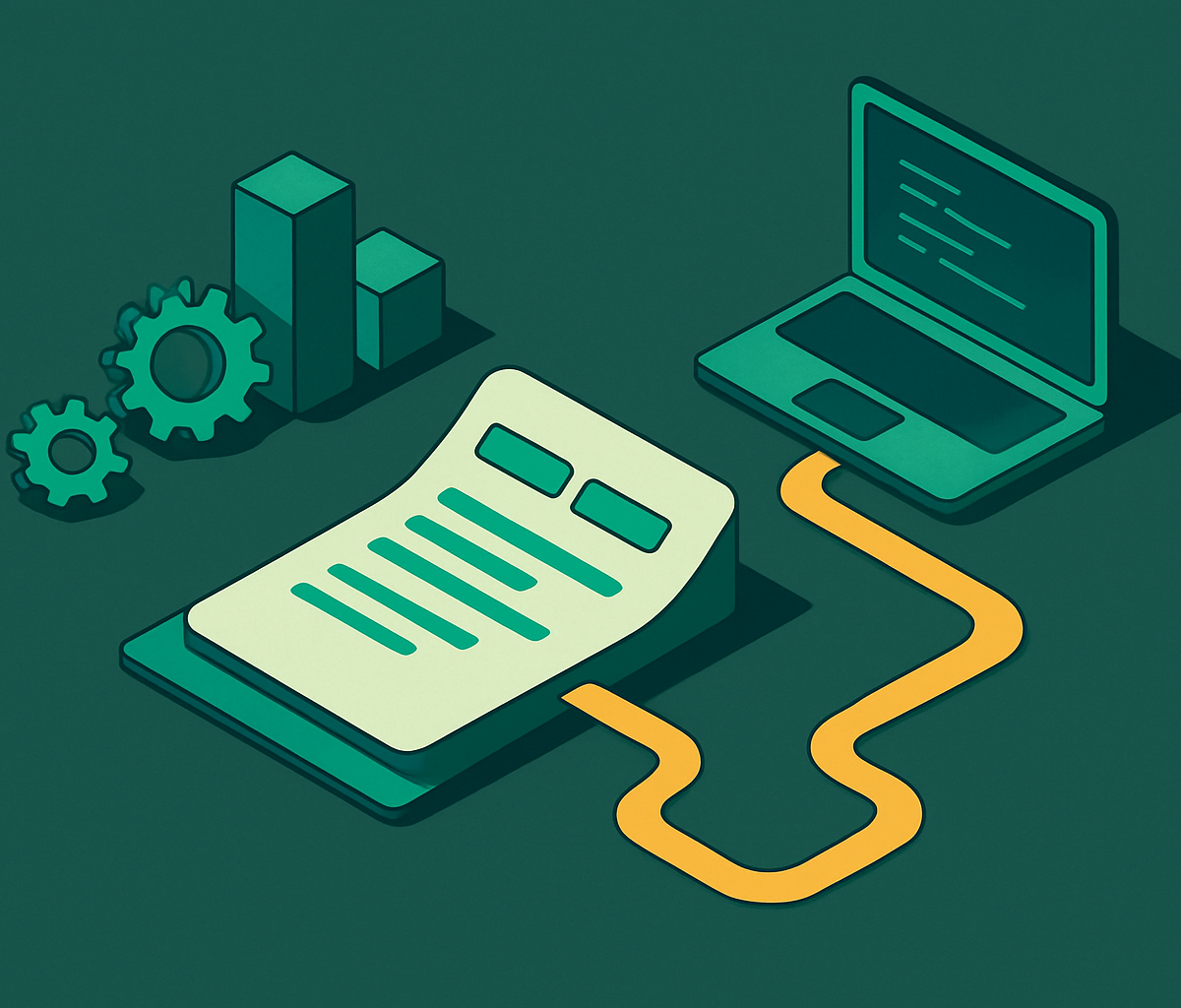 Cover illustration for “Golden Path Templates for Developer Onboarding at Scale”