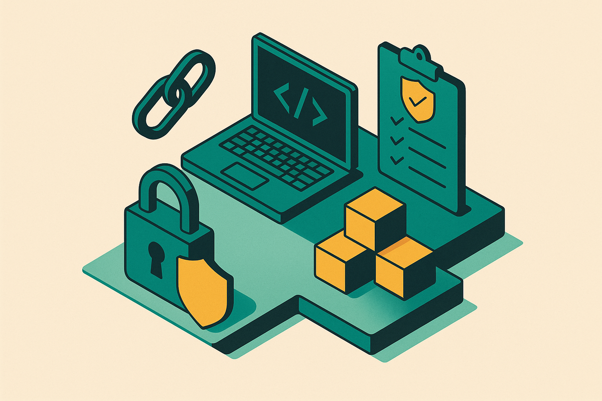 Cover illustration for “NIST Guidance on Software Supply Chain Security”