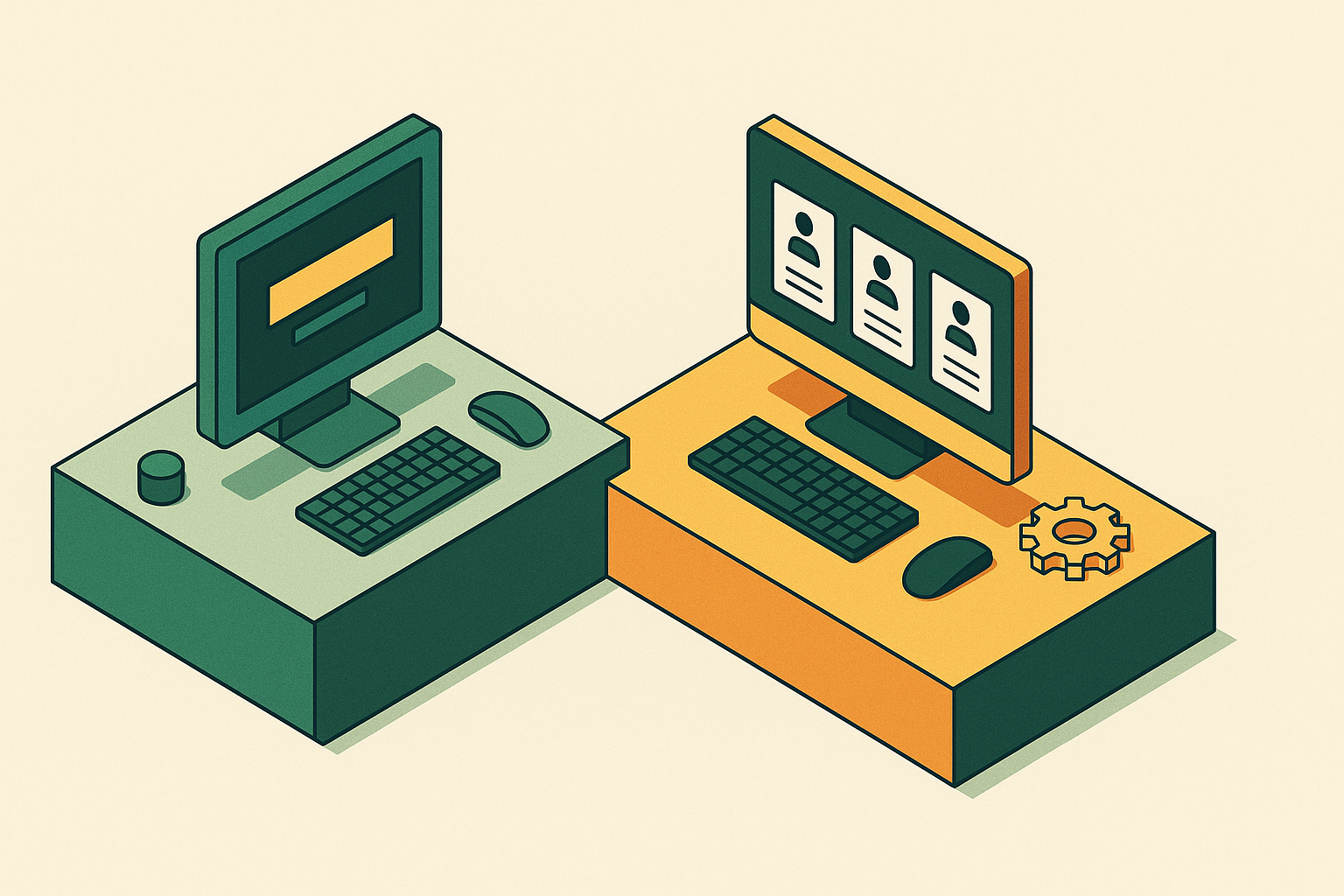 Cover illustration for “Backstage vs Custom IDP Portals for Mid-Size Engineering Orgs”
