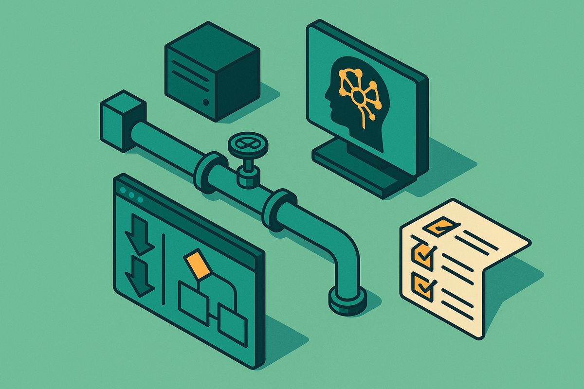 Cover illustration for “CI Pipeline Configuration for AI Agent Testing Workflows”