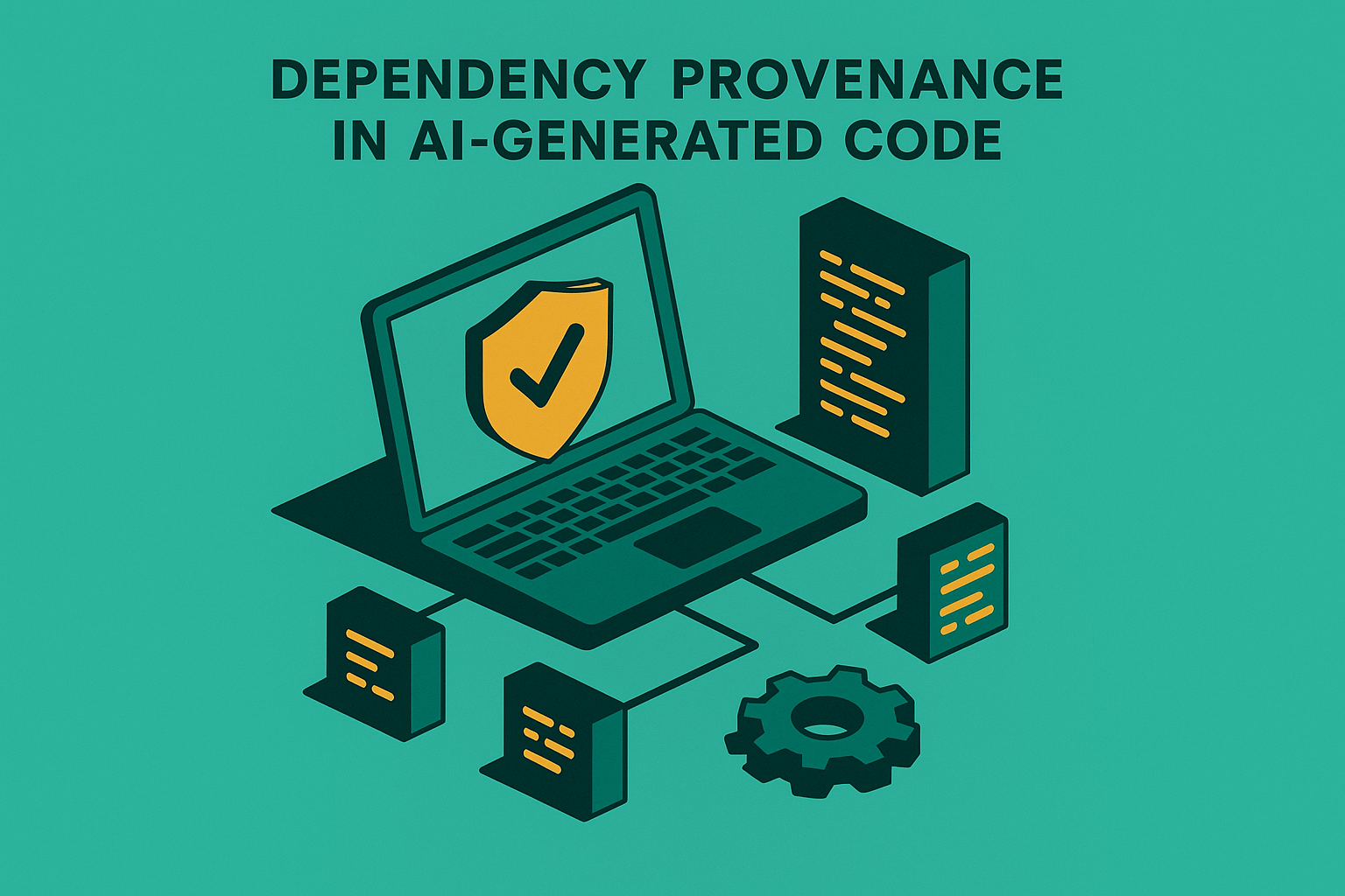 Cover illustration for “Dependency Provenance in AI-Generated Code”