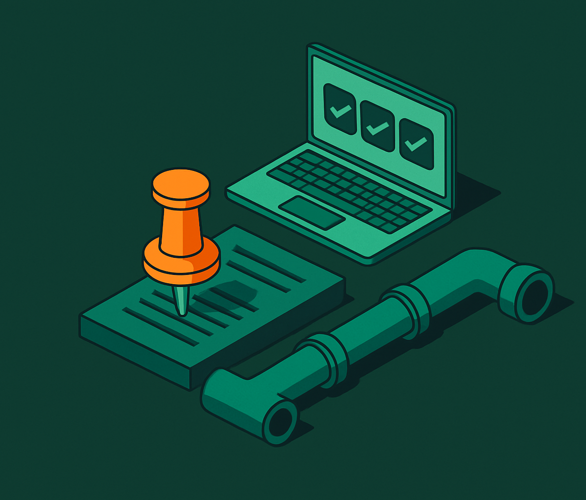Cover illustration for “Dependency Pinning Strategies for Stable CI Pipelines”