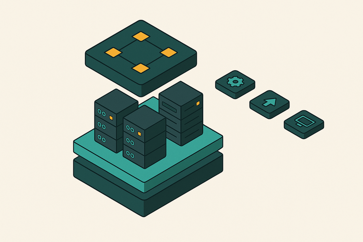 Cover illustration for “Internal Developer Platform Core Components and Architecture”