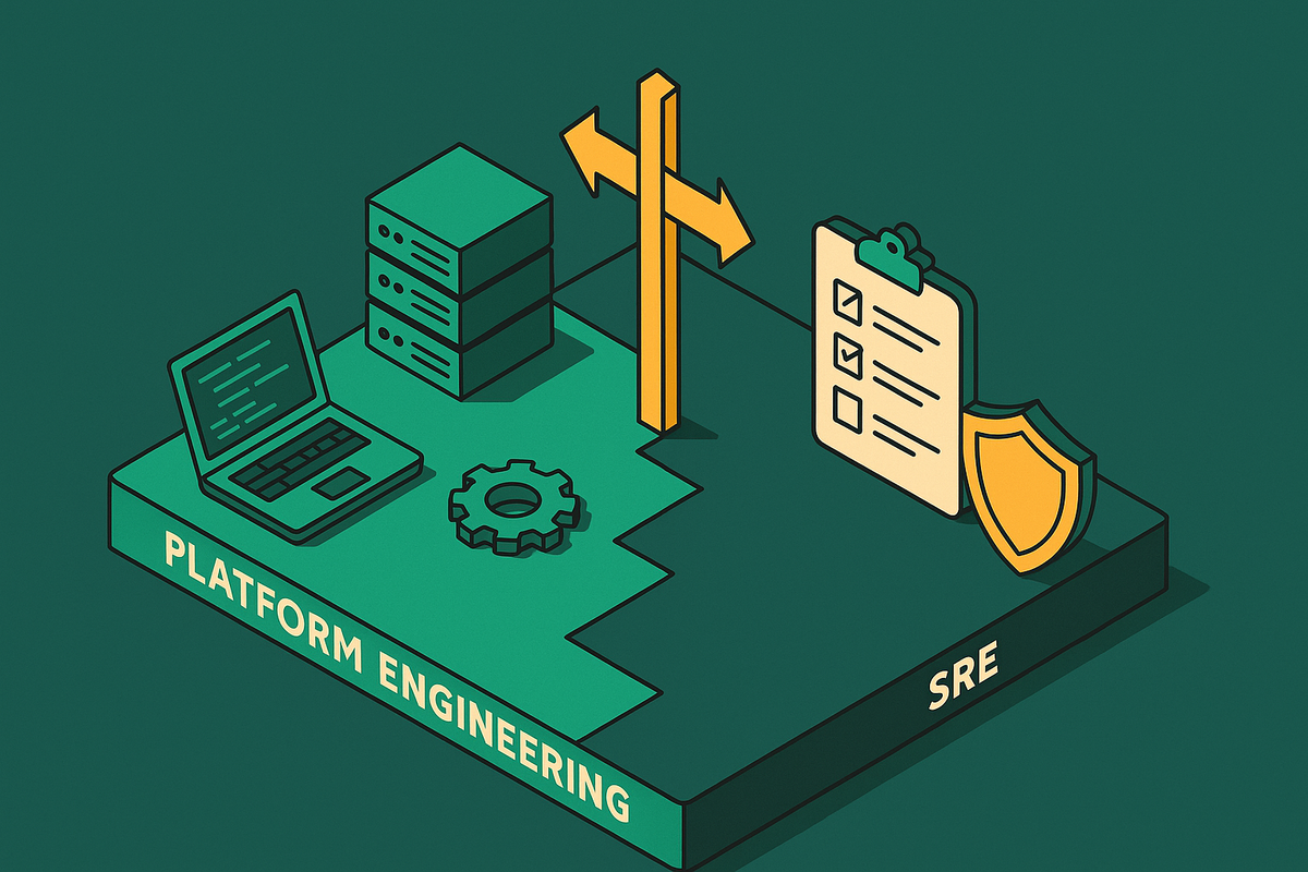Cover illustration for “Platform Engineering vs SRE Scope and Responsibility Boundaries”