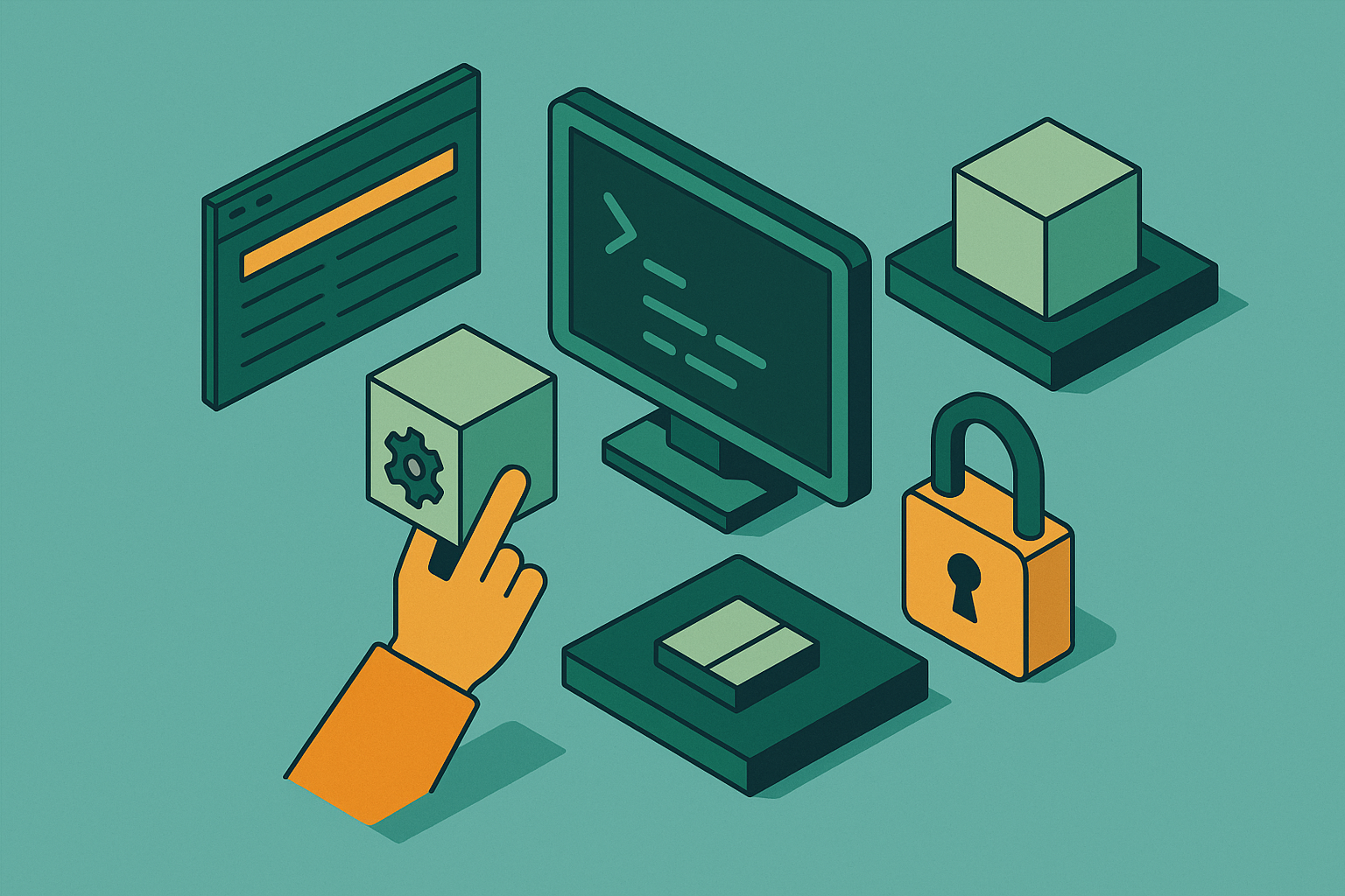 Cover illustration for “Developer Self-Service Environments Without Cluster Access”