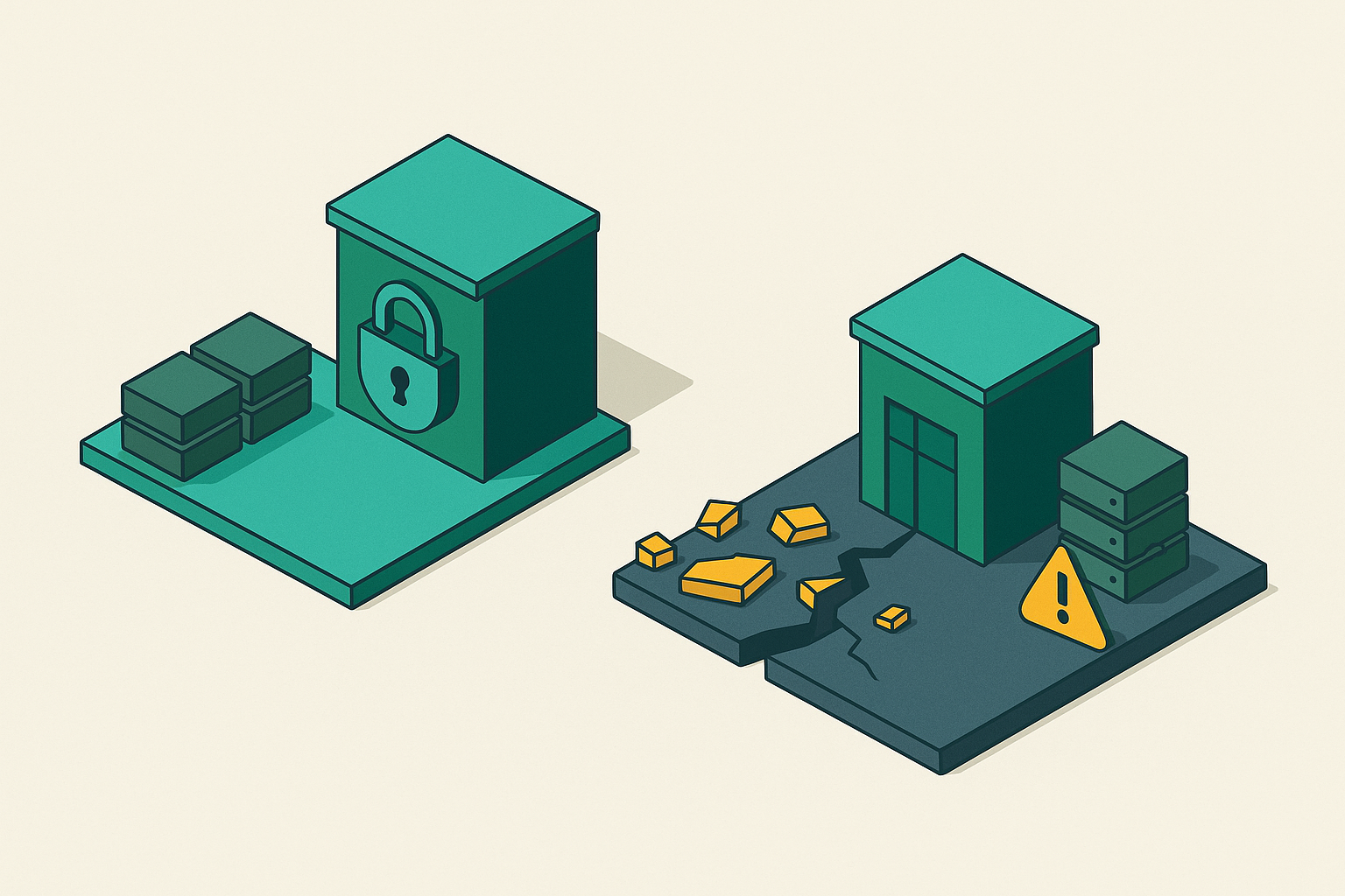 Cover illustration for “Hermetic Builds and Why Non-Hermetic Builds Break CI Reliability”