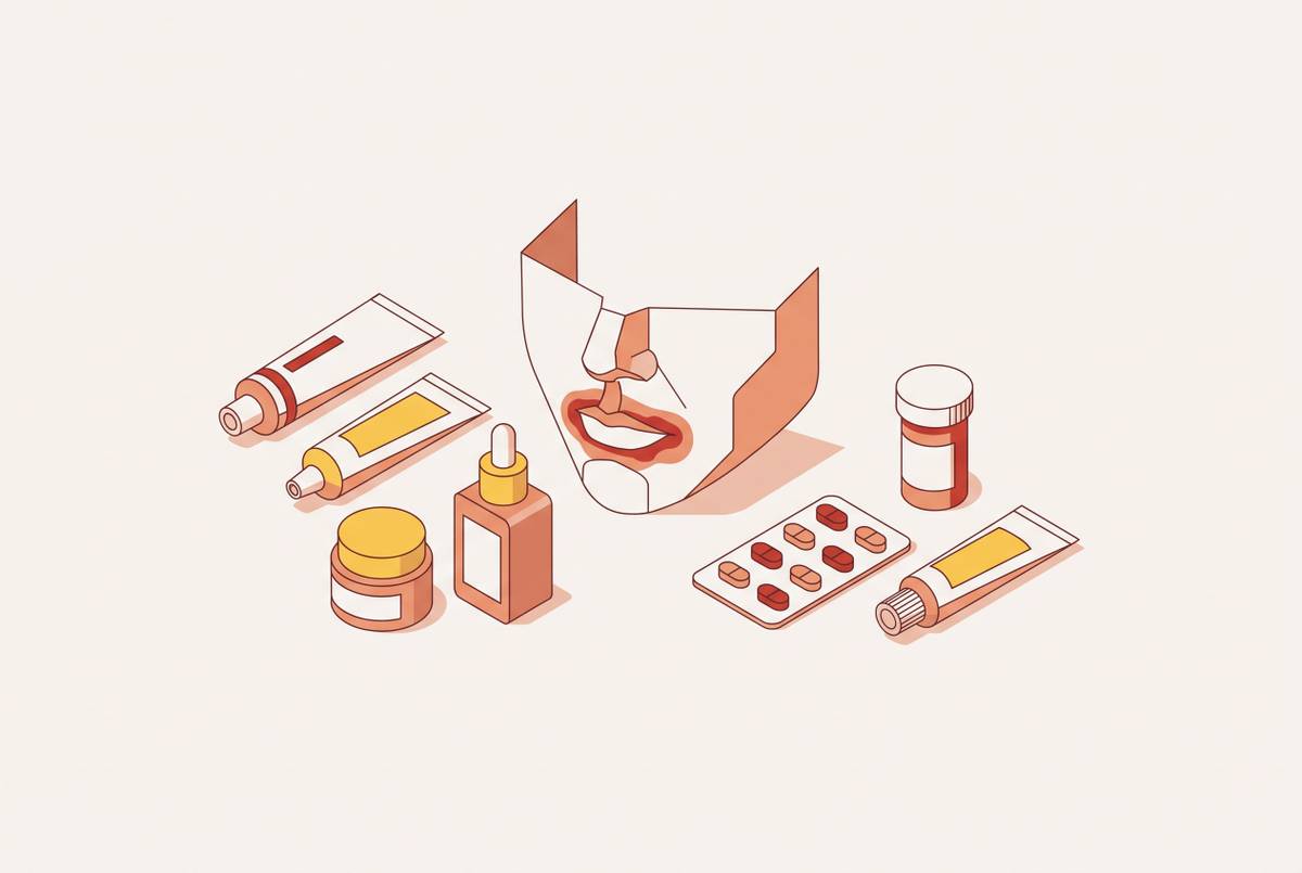 Cover illustration for “Perioral Dermatitis Triggers and Prescription Treatment”