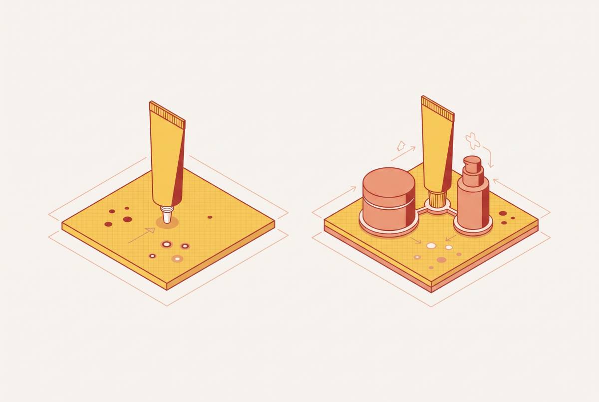 Cover illustration for “Clindamycin Topical Use for Acne Alone vs Combined”