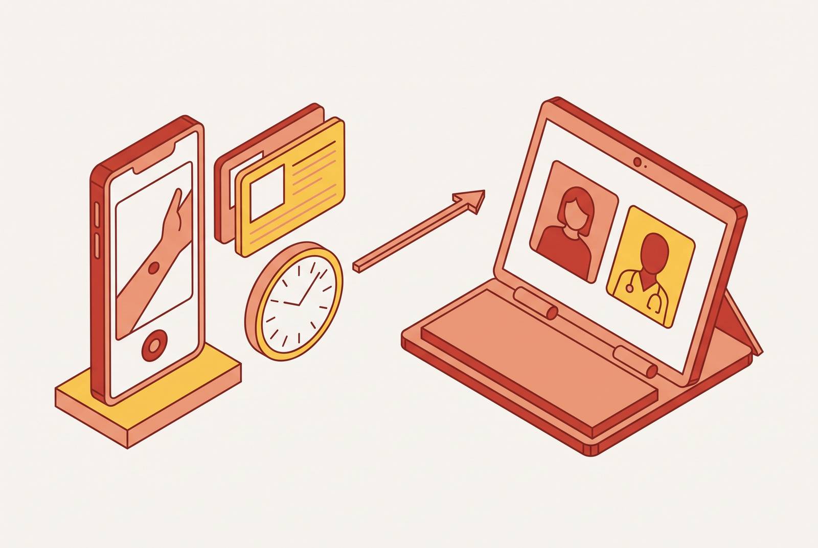 Cover illustration for “Asynchronous Telehealth vs Live Video Visits for Skin Concerns”