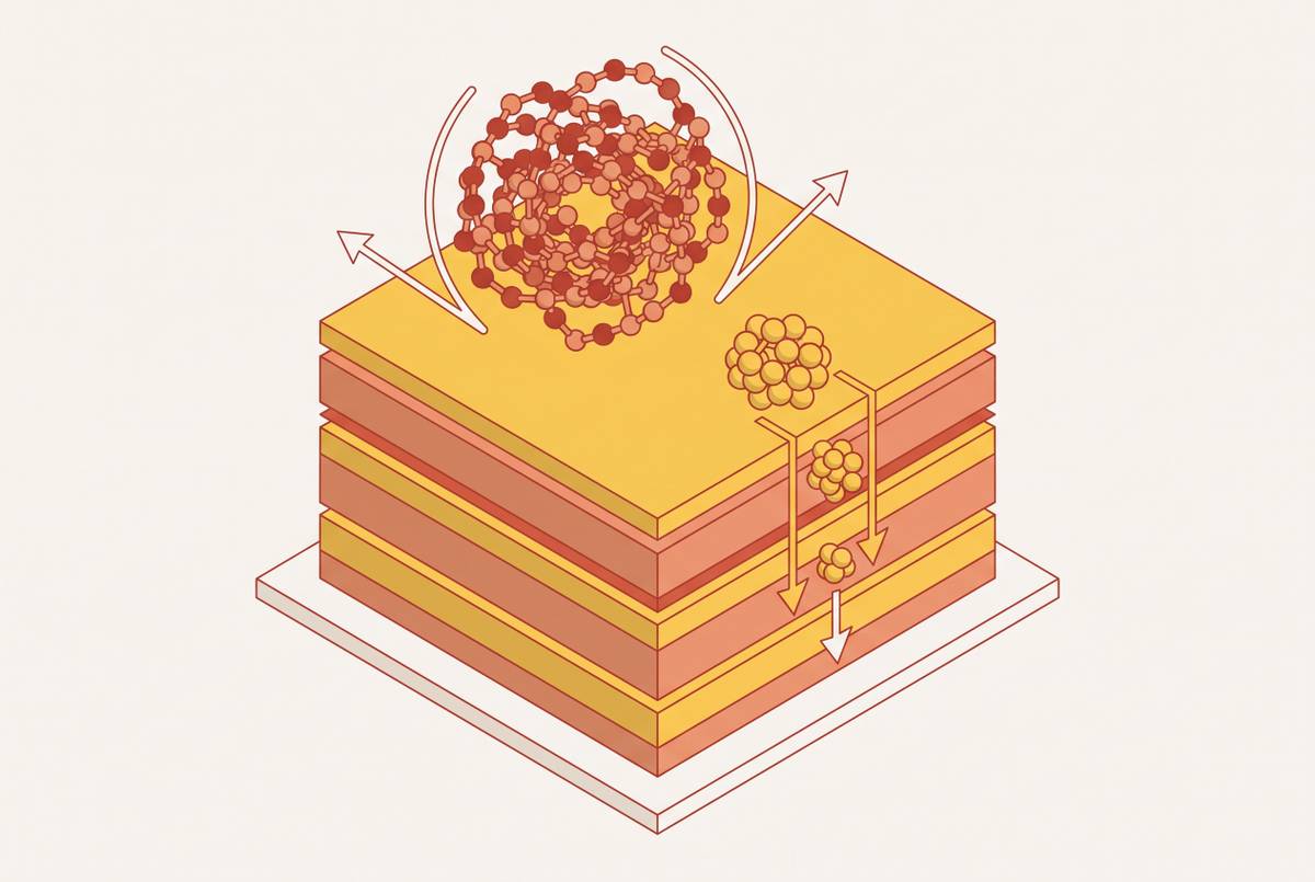 Cover illustration for “Hyaluronic Acid Molecular Weight and Skin Penetration”