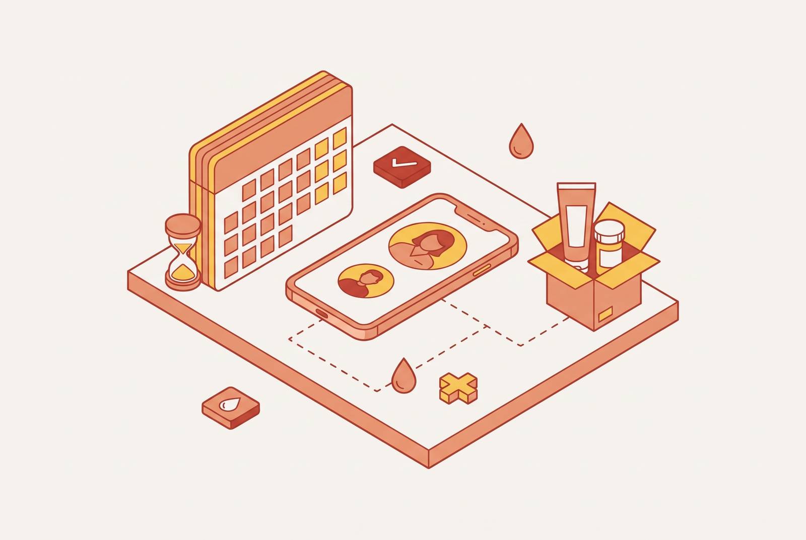 Cover illustration for “Getting an Acne Prescription Online When the Dermatologist Waitlist Is Months Away”