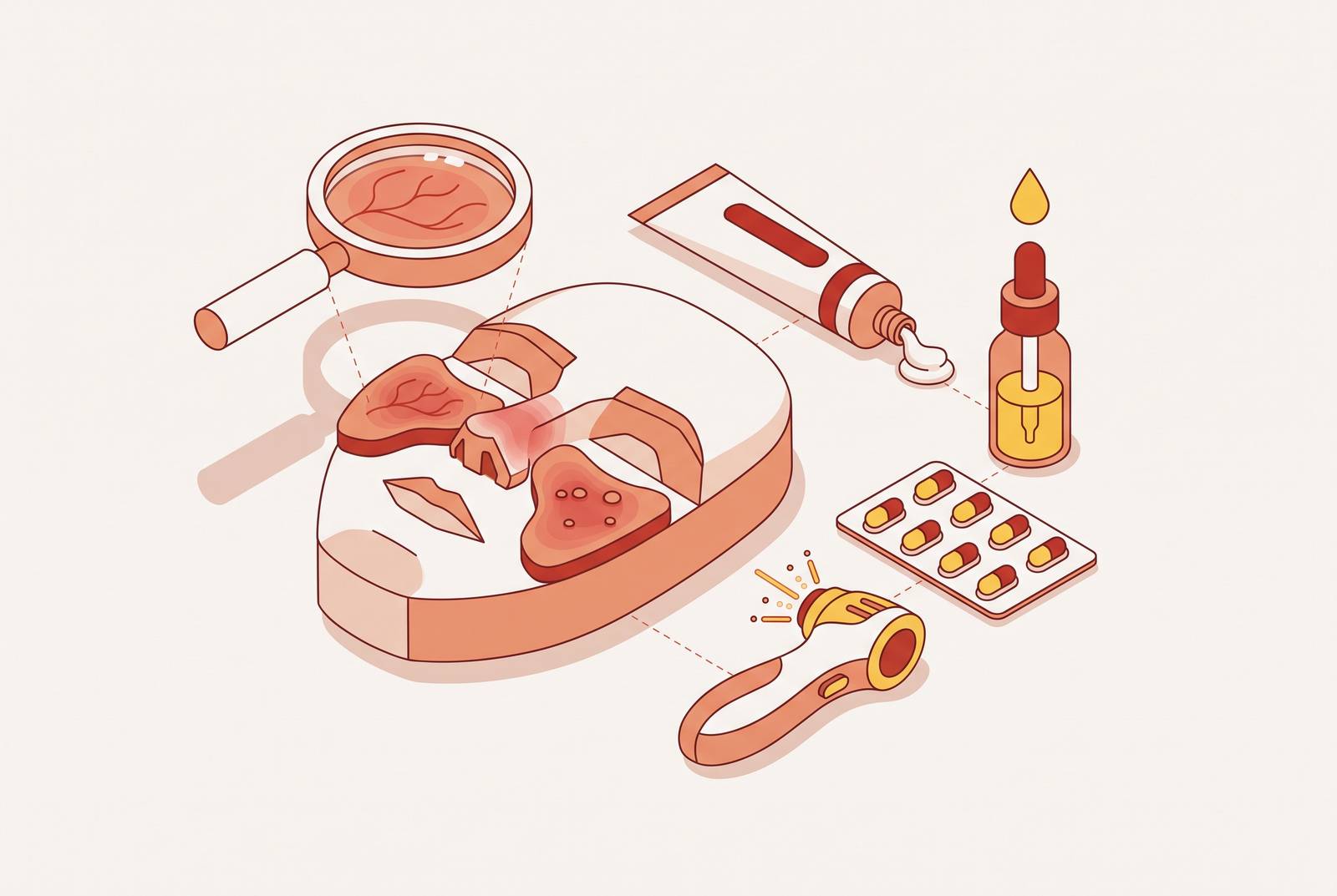 Cover illustration for “Rosacea Subtypes and Evidence-Based Treatments”