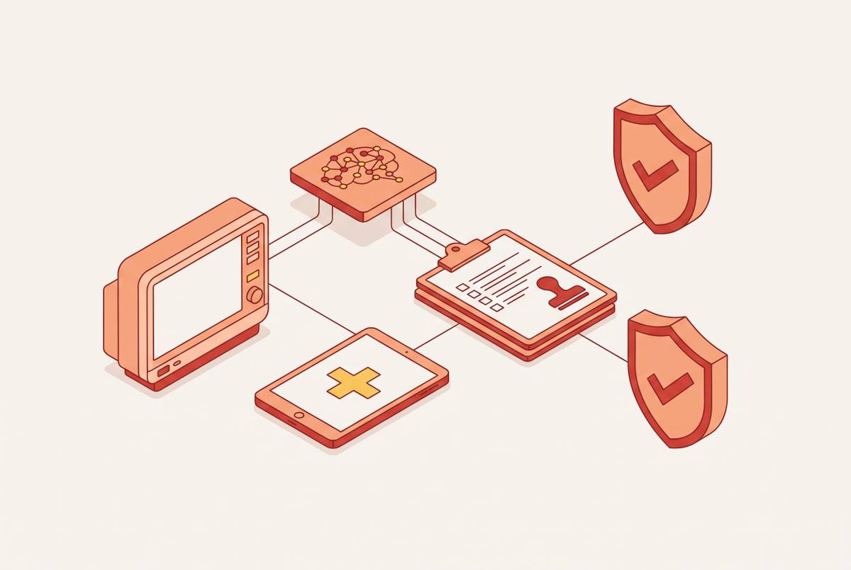 Cover illustration for “FDA Regulation of AI Medical Devices and SaMD”