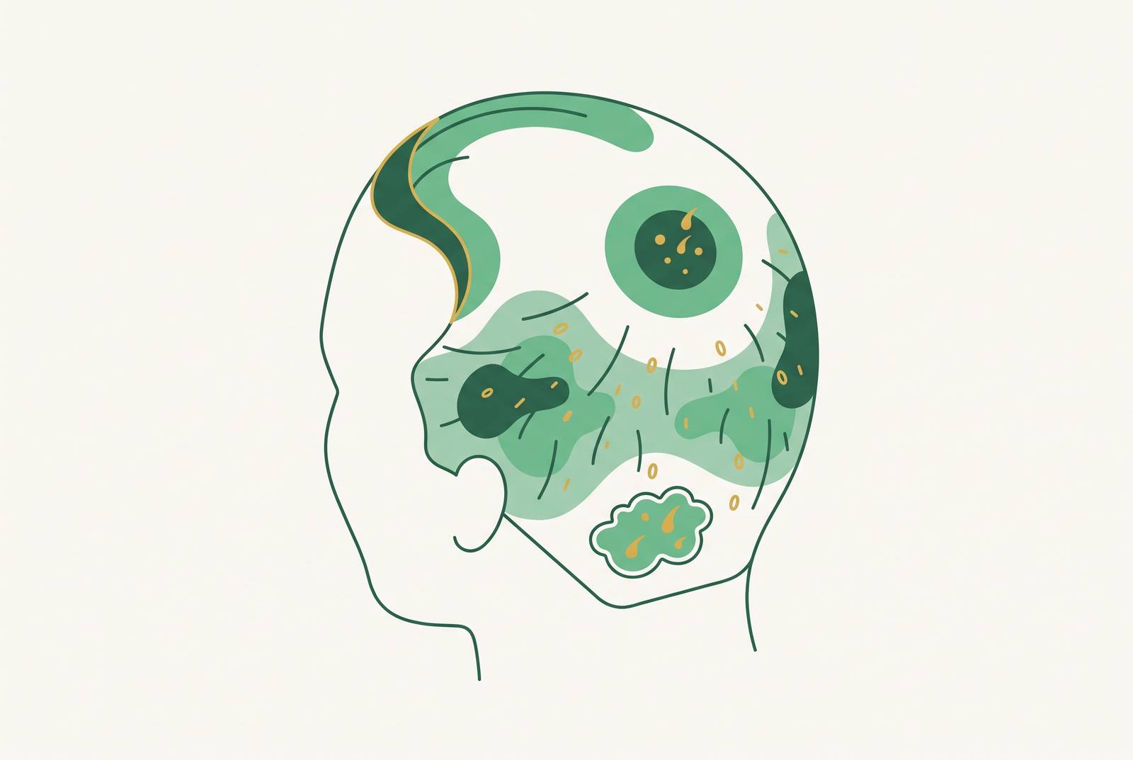 Cover illustration for “Scalp and Hair Loss Patterns by Underlying Cause”