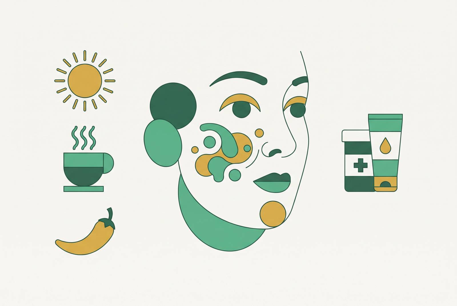 Cover illustration for “Rosacea Triggers and Prescription Management Options”