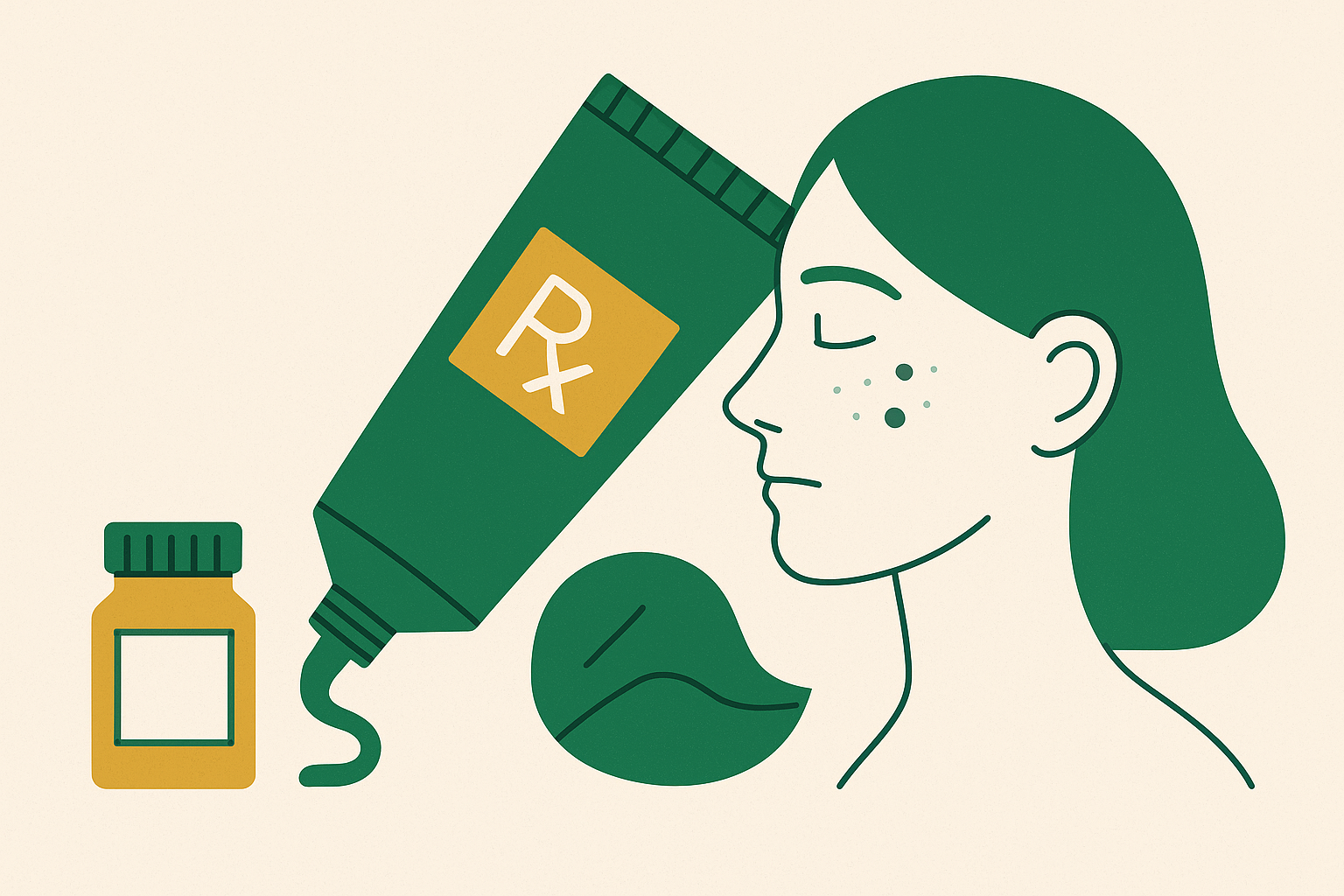 Cover illustration for “Prescription Retinoids for Acne and Skin Aging”