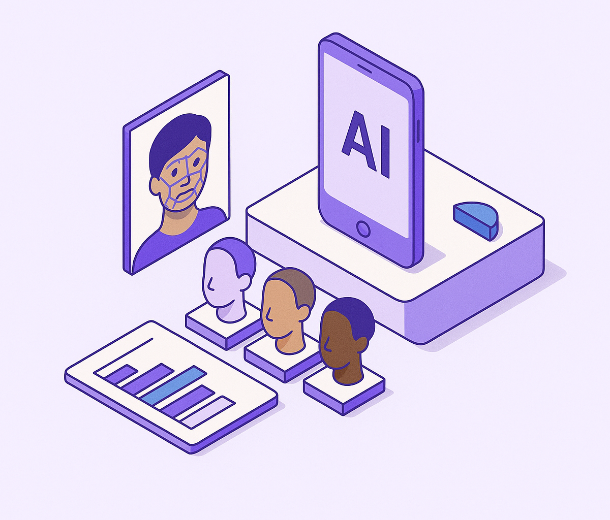 Cover illustration for “AI Skin Analysis Across Diverse Skin Tones”