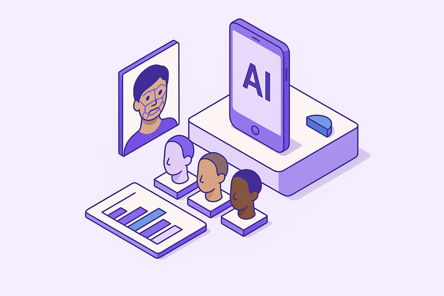 Cover illustration for “AI Skin Analysis Across Diverse Skin Tones”