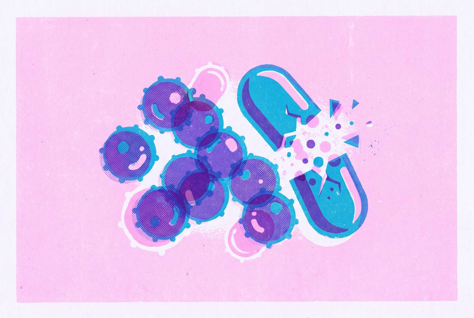 Cover illustration for “Antibiotic Resistance Risks in Acne Treatment”