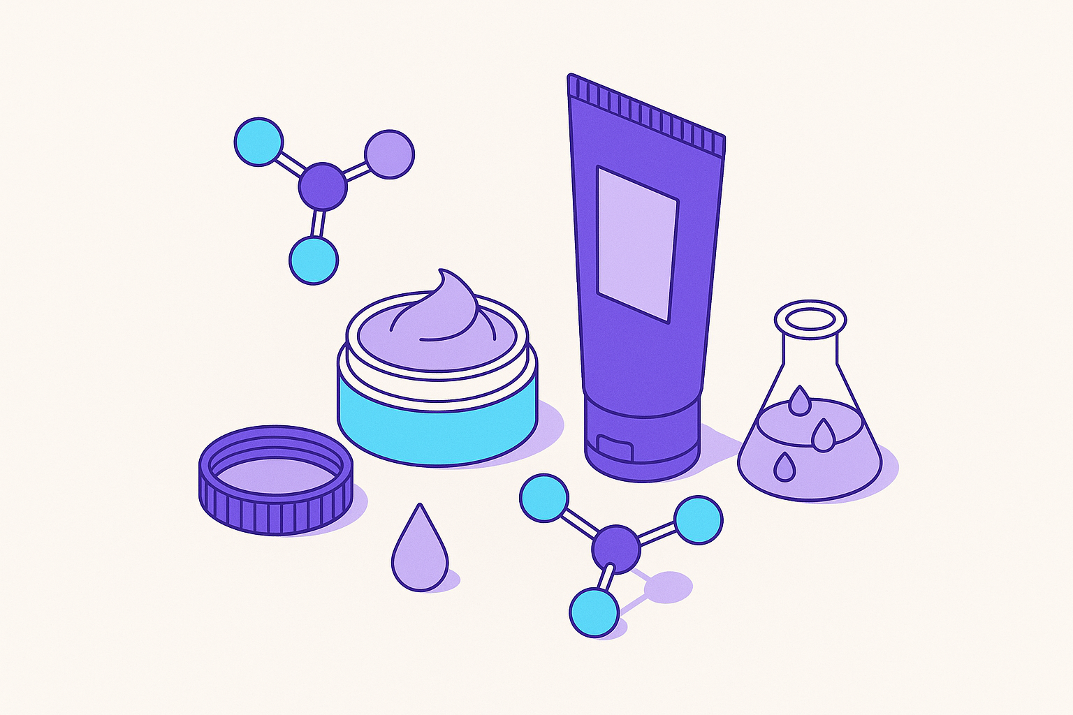 Cover illustration for “Moisturizer Ingredients and What They Actually Do”