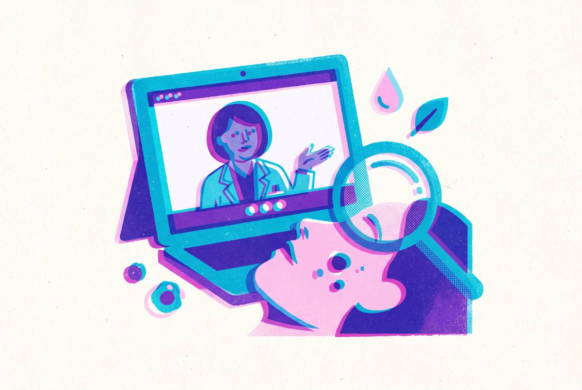 Cover illustration for “What a Telehealth Acne Consultation Actually Includes”