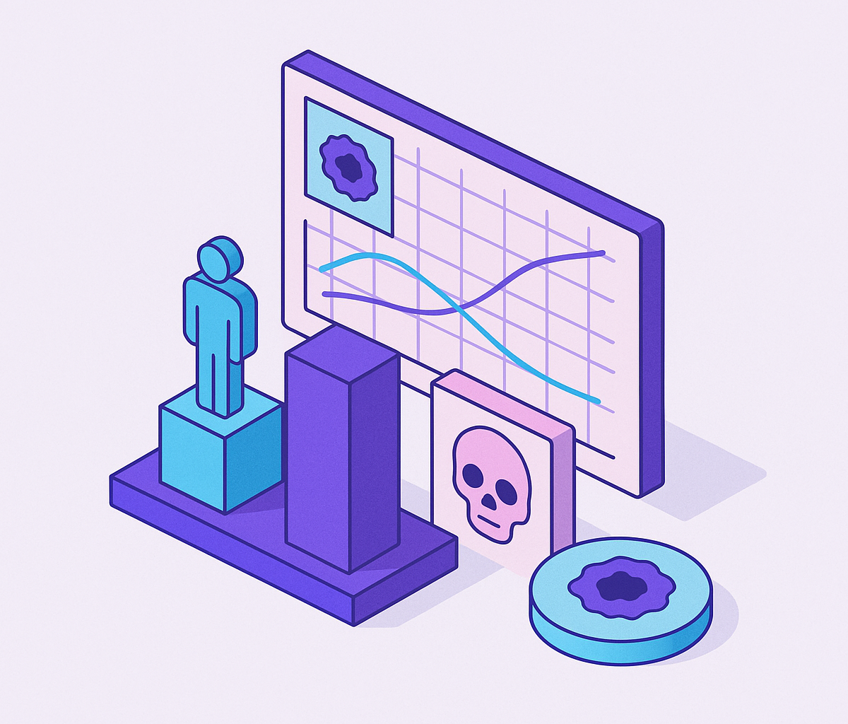 Cover illustration for “Skin Cancer Mortality and Survival Rate Realities”