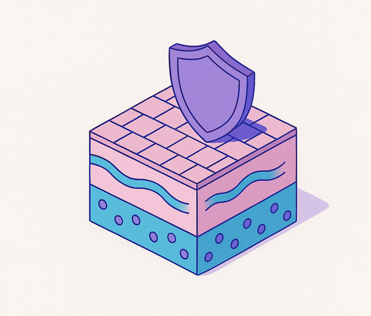 Cover illustration for “Epidermis Layers and Their Protective Roles”
