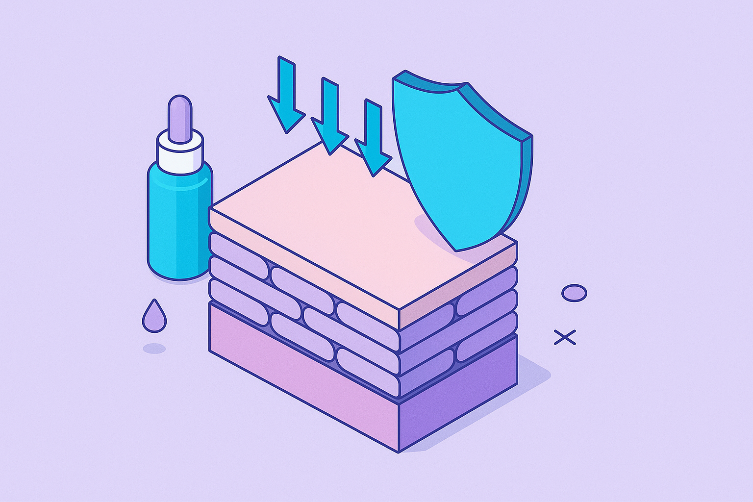 Cover illustration for “Stratum Corneum Function and Skin Barrier Health”