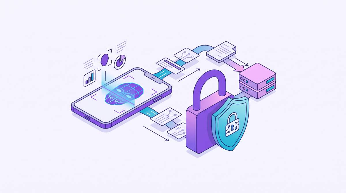 Cover illustration for “Privacy and Data Security in Skin Analysis Apps”