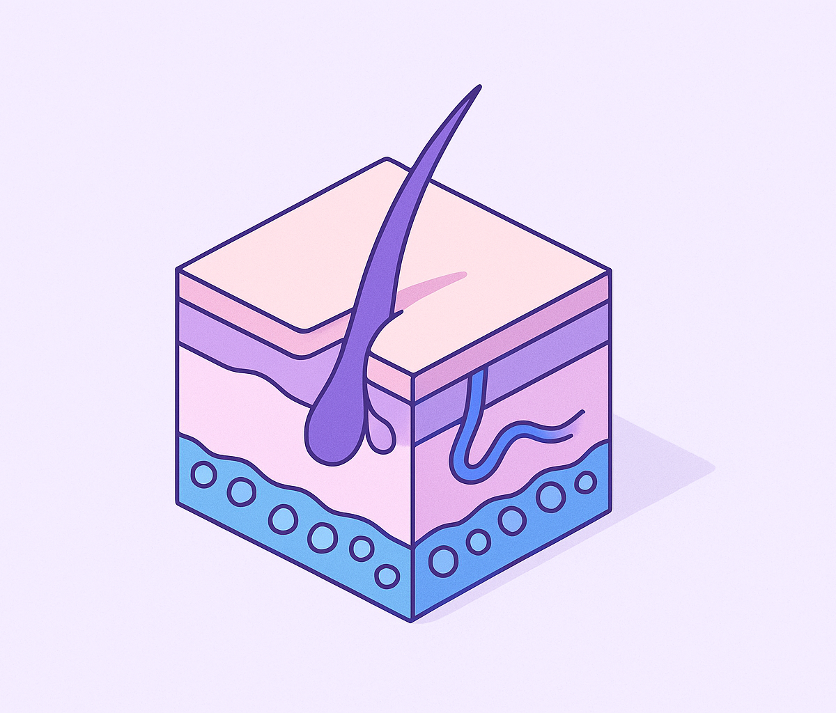 Cover illustration for “Hypodermis Function and Its Role in Skin Health”